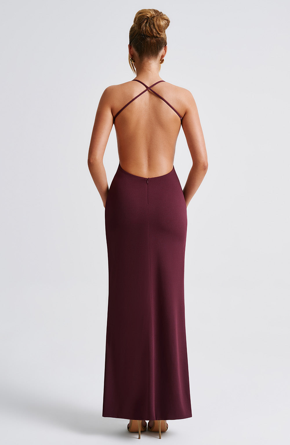 Beatrix Maxi Elbise - Kiraz