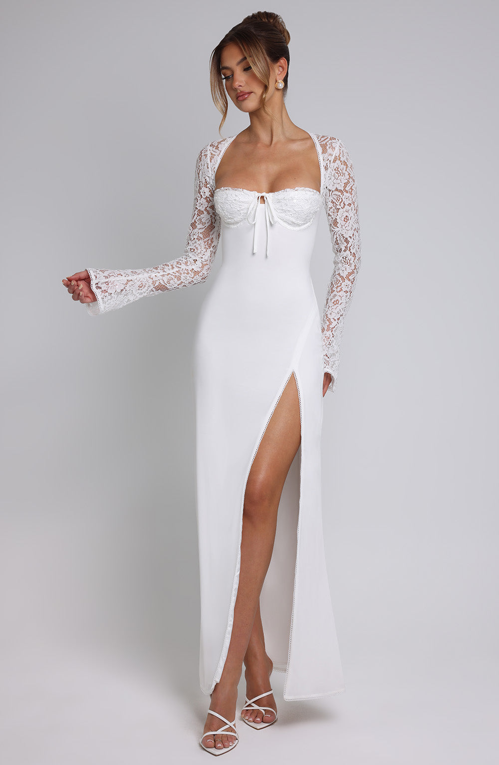 Aria Maxi Elbise - Ivory