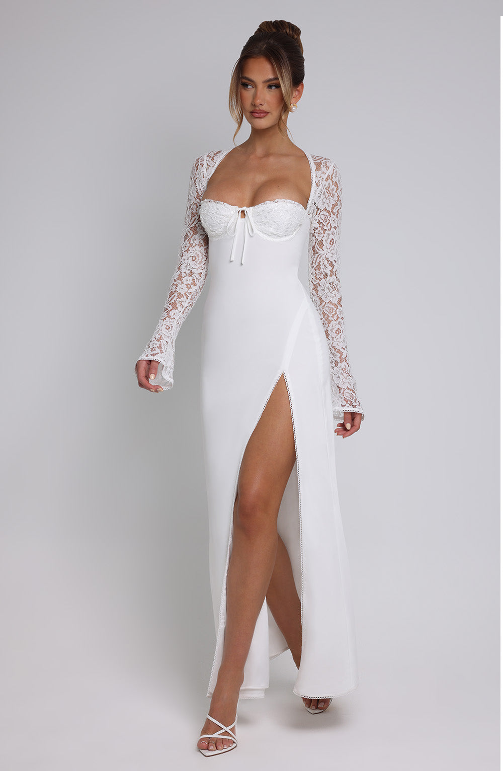 Aria Maxi Elbise - Ivory