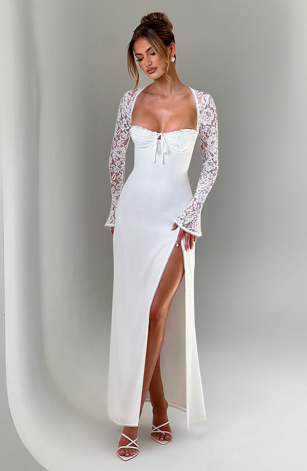 Aria Maxi Elbise - Ivory