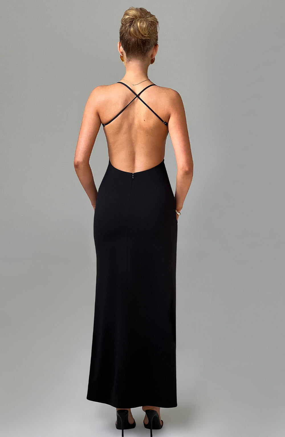 Beatrix Maxi Elbise - Siyah