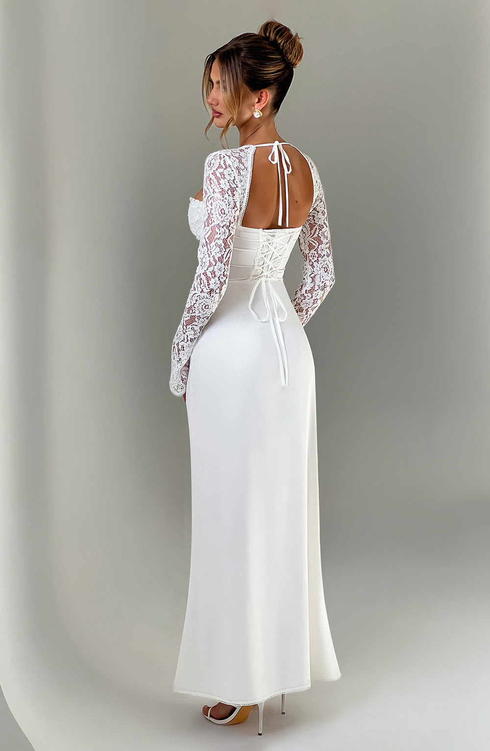 Aria Maxi Elbise - Ivory