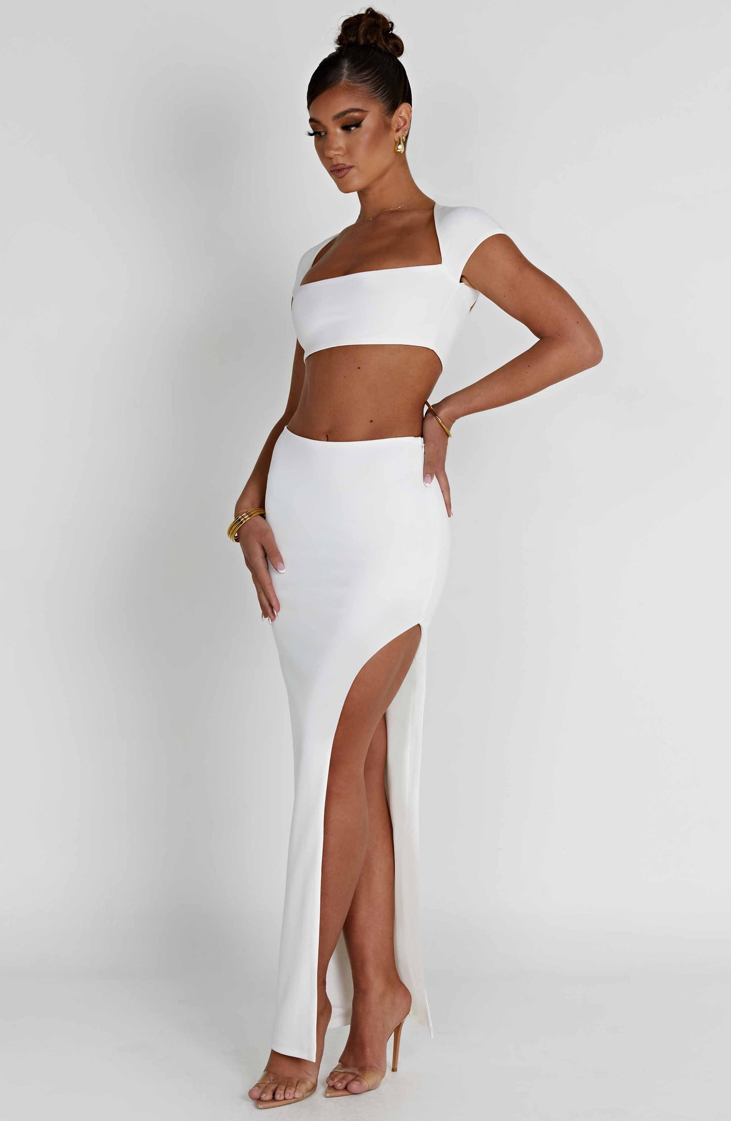 Adorn Maxi Etek - Ivory