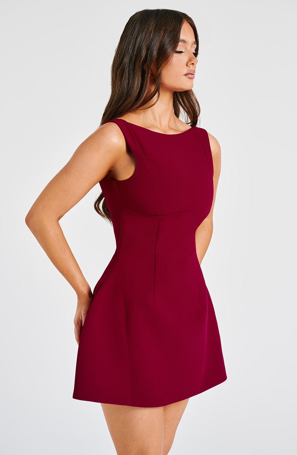 Robe courte Alana - Vin