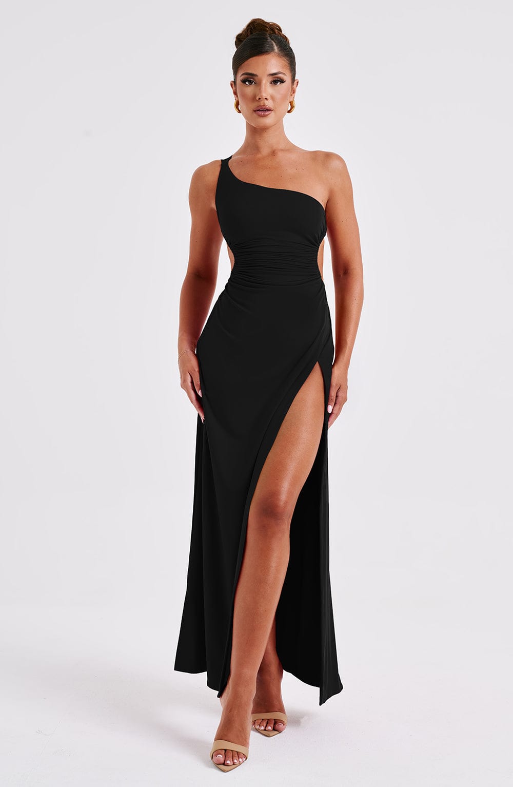 Robe longue Alecia - Siyah