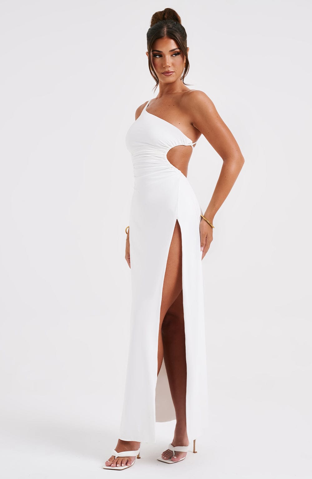 Alecia Maxi Elbise - White