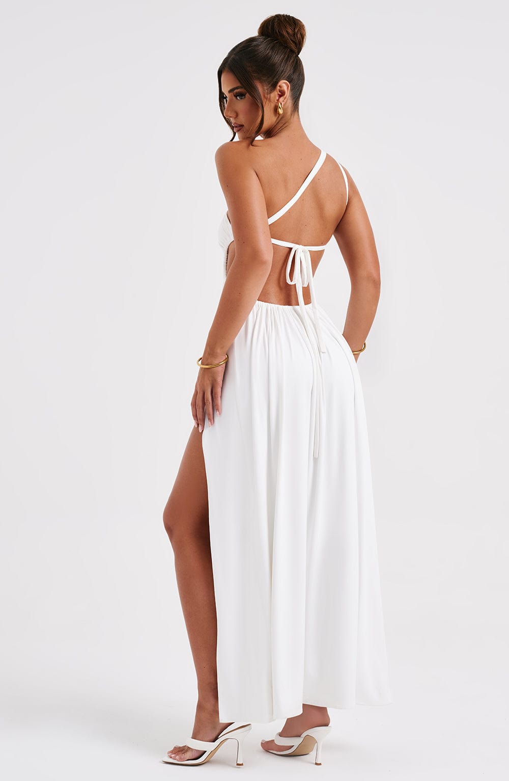 Alecia Maxi Elbise - White