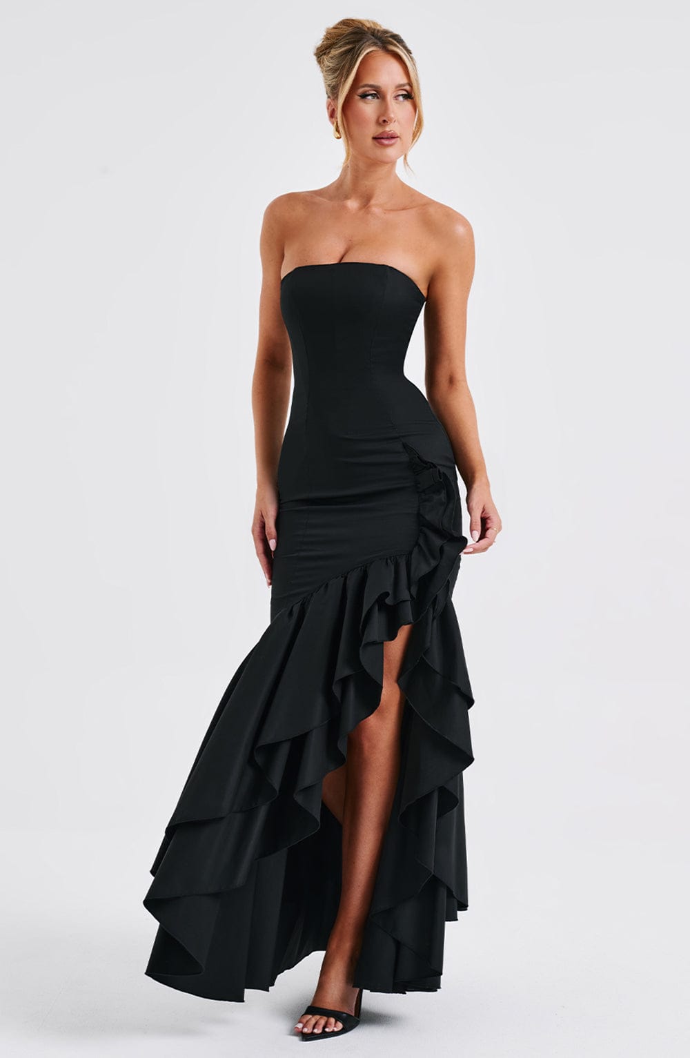 Angelina Maxi Elbise - Siyah
