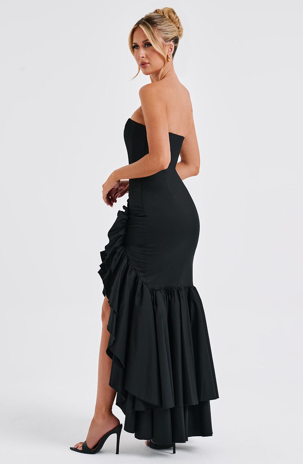 Angelina Maxi Elbise - Siyah