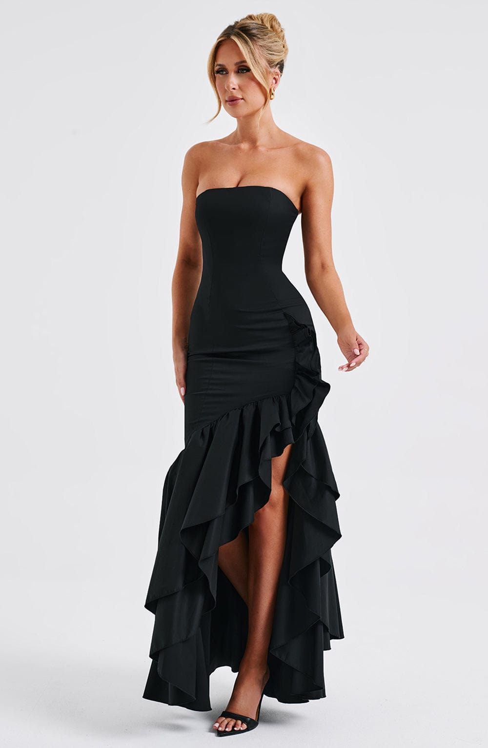 Angelina Maxi Elbise - Siyah