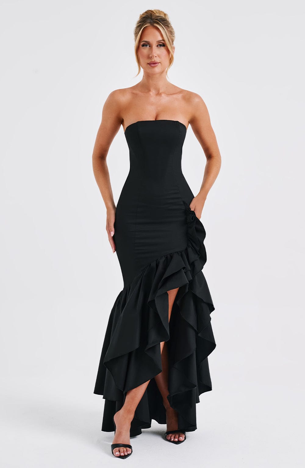 Angelina Maxi Elbise - Siyah
