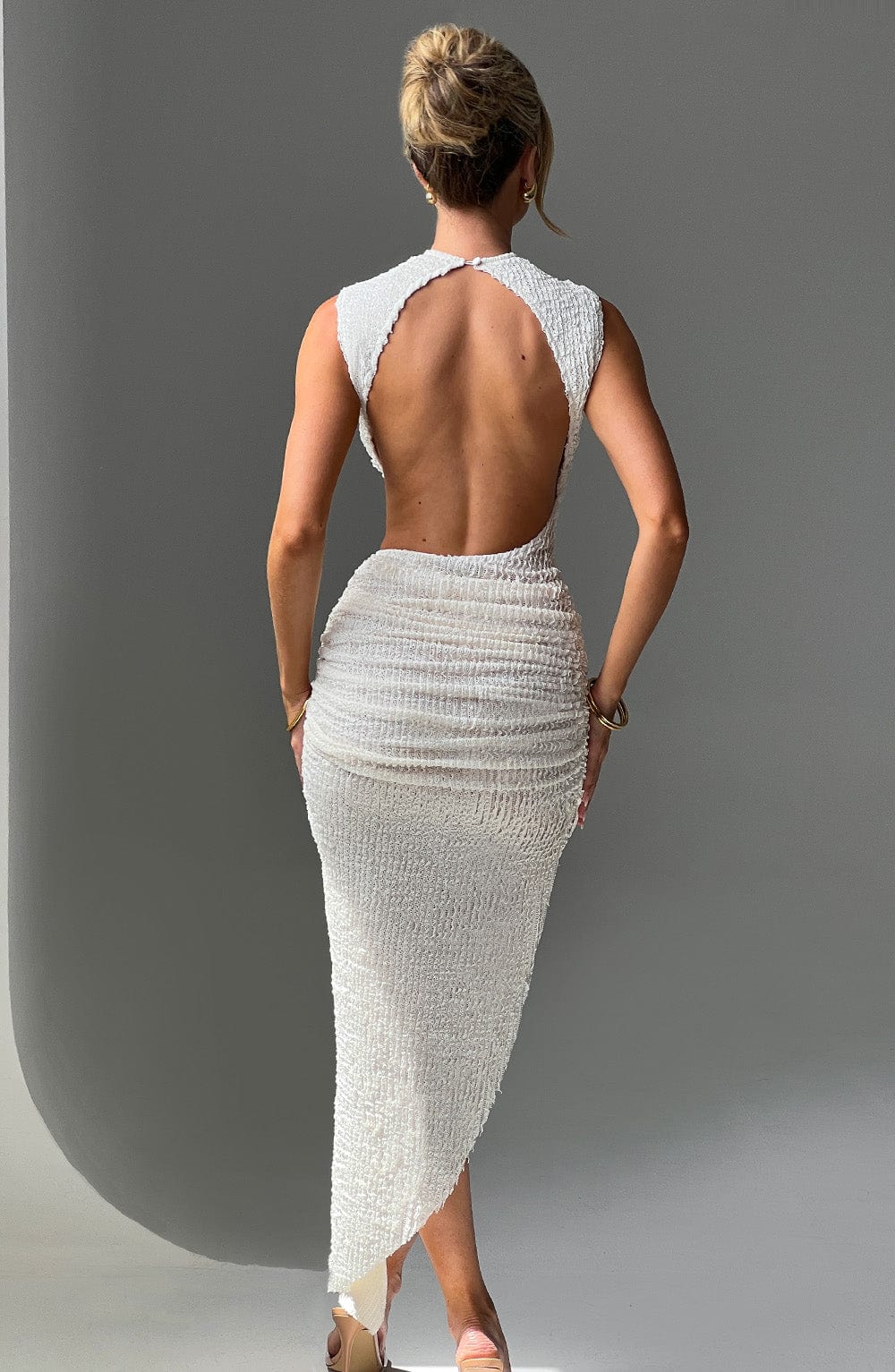Aphrodite Midi Elbise - Ivory