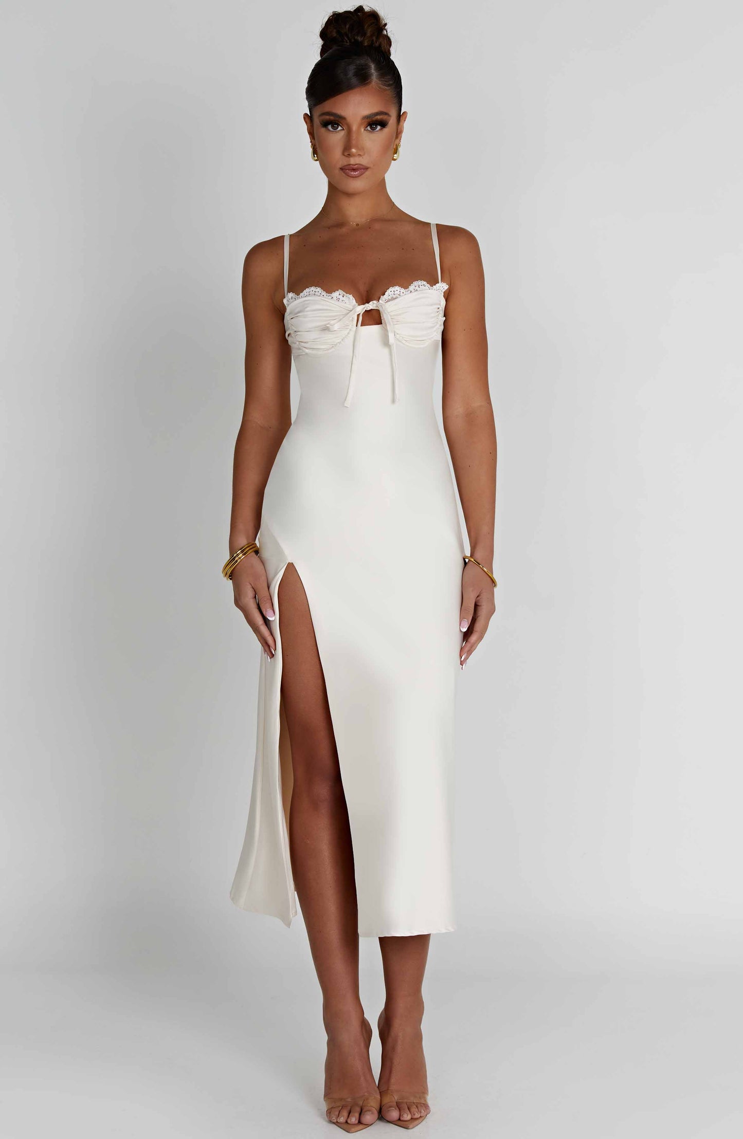 Ardelle Midi Elbise - Ivory