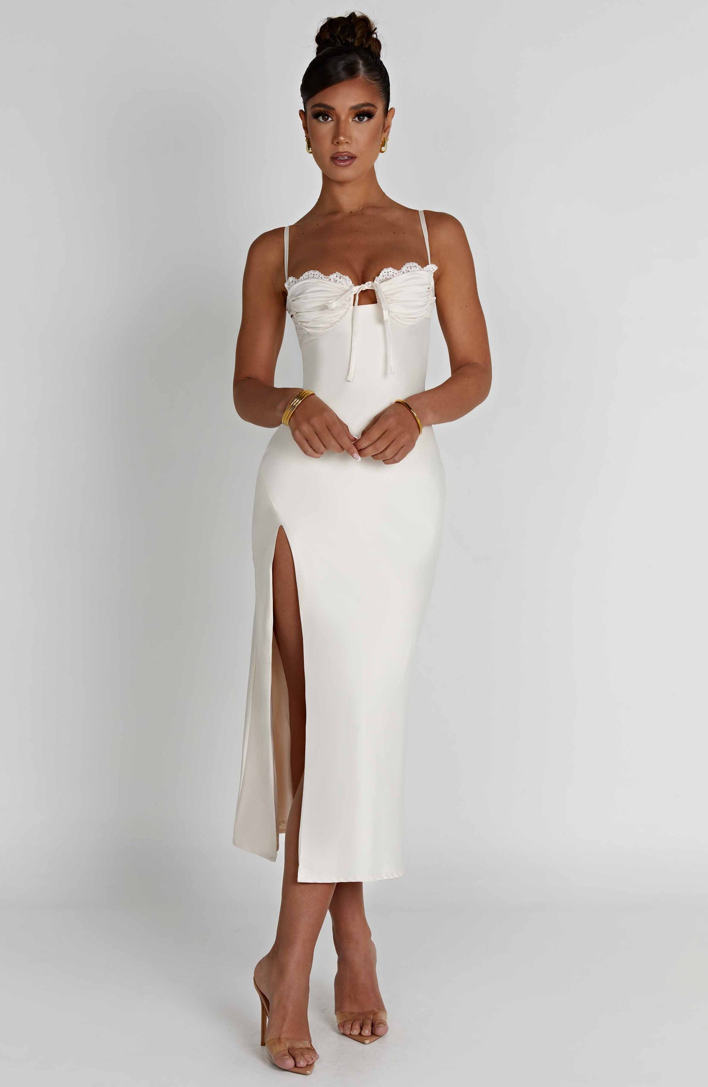 Ardelle Midi Elbise - Ivory