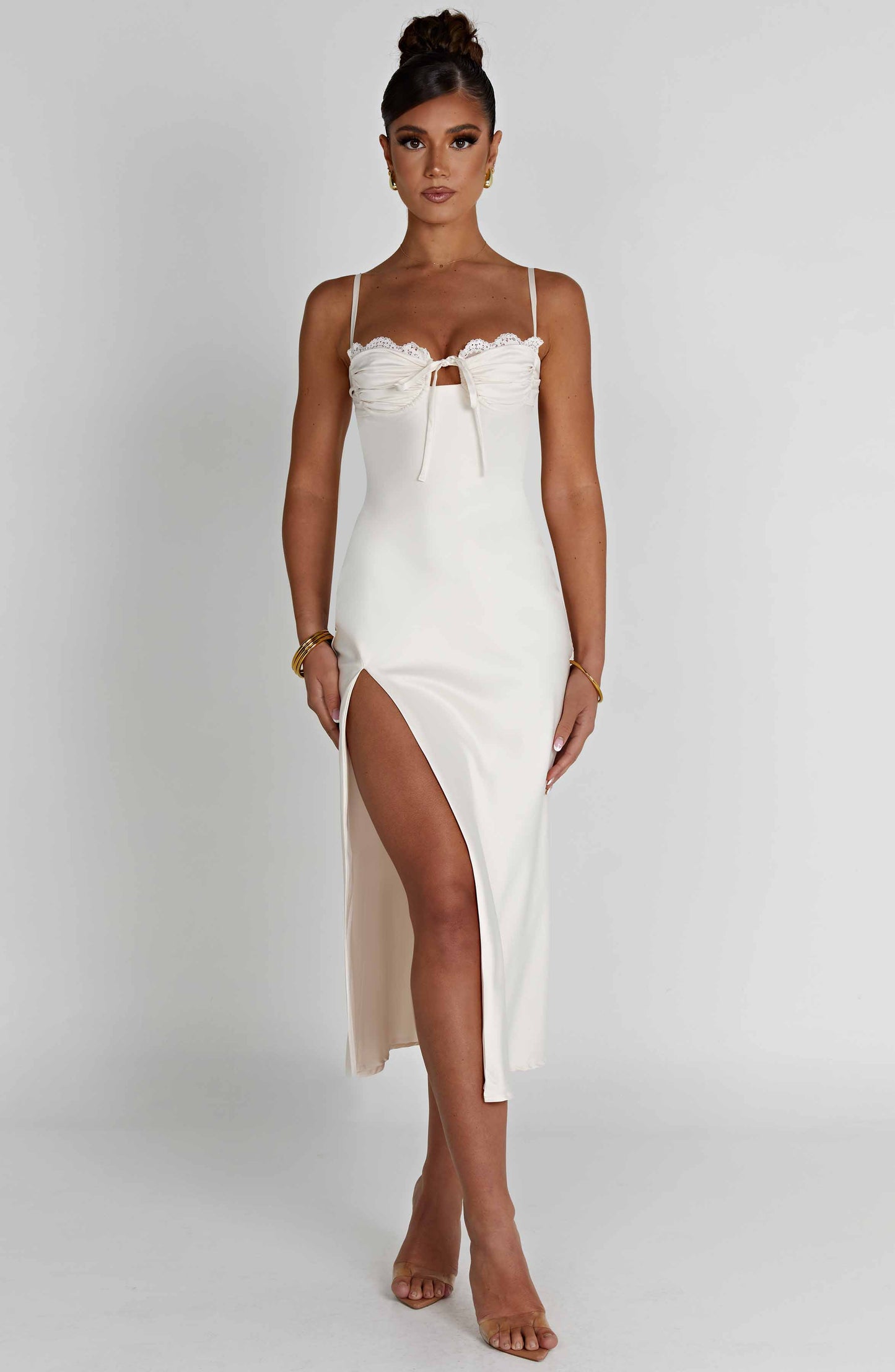 Ardelle Midi Elbise - Ivory