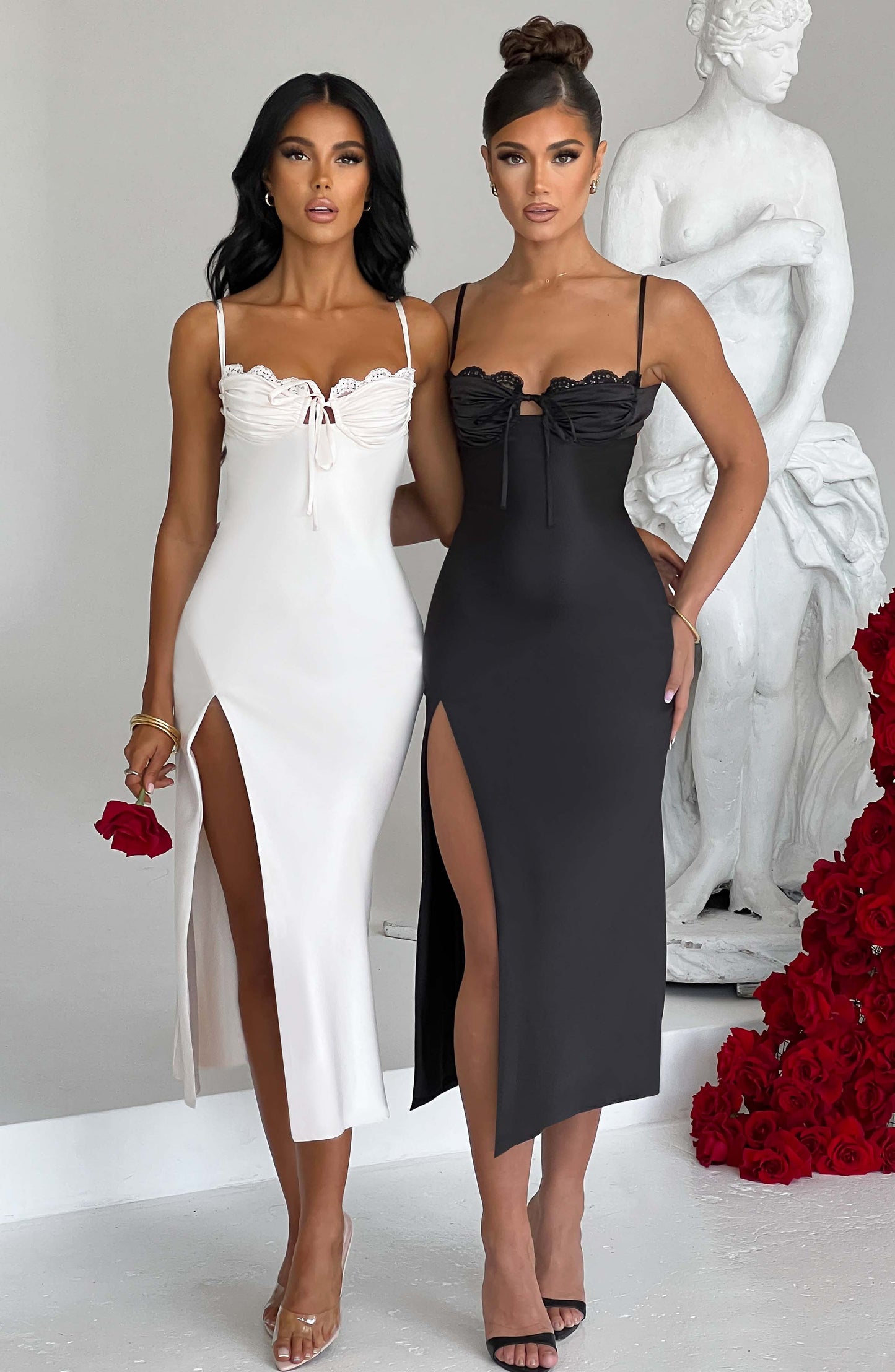 Ardelle Midi Elbise - Ivory