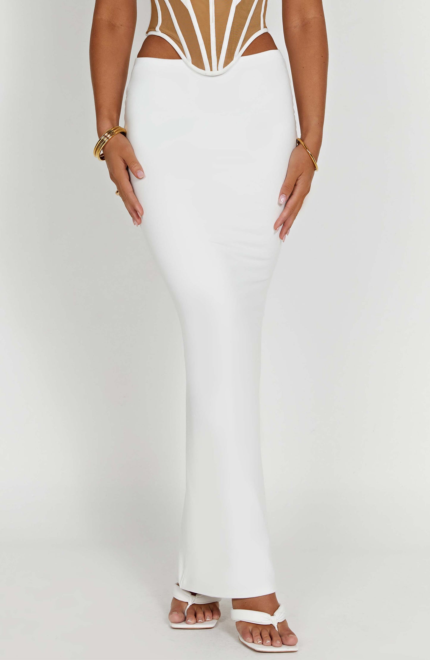 Astrid Maxi Etek - White