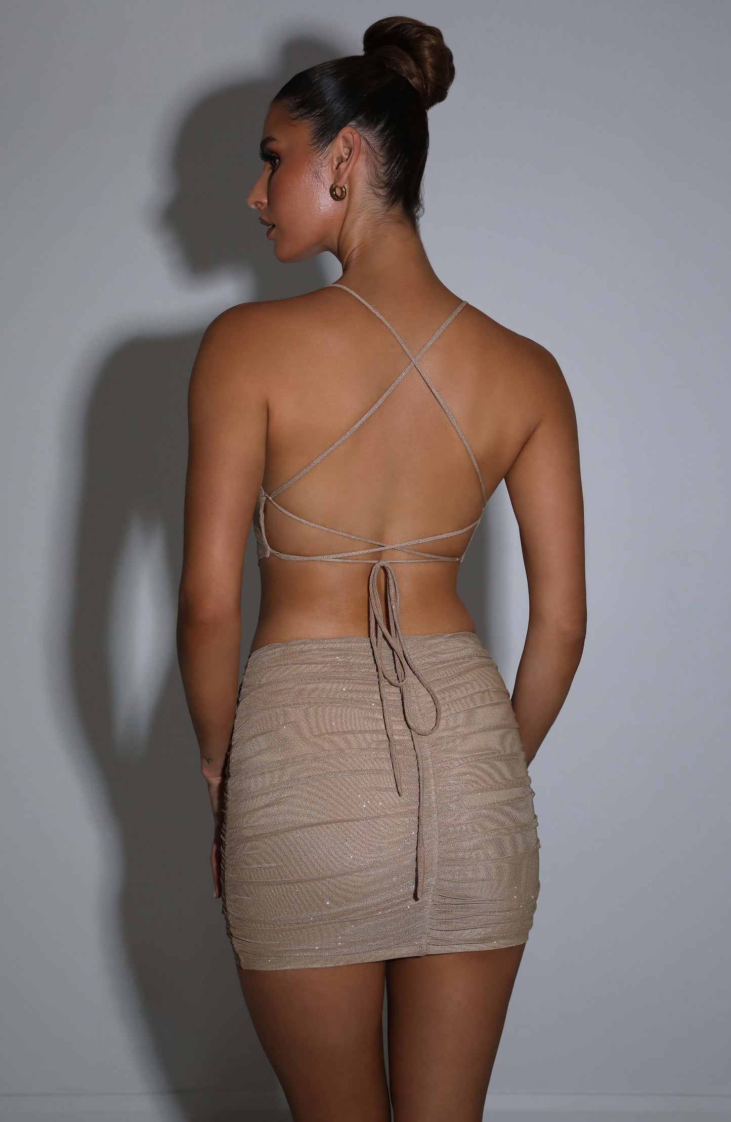 Brielle Mini Etek - Altın