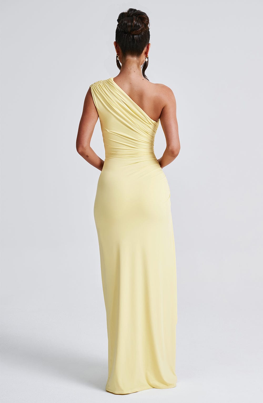 Delaney Maxi Elbise - Limon