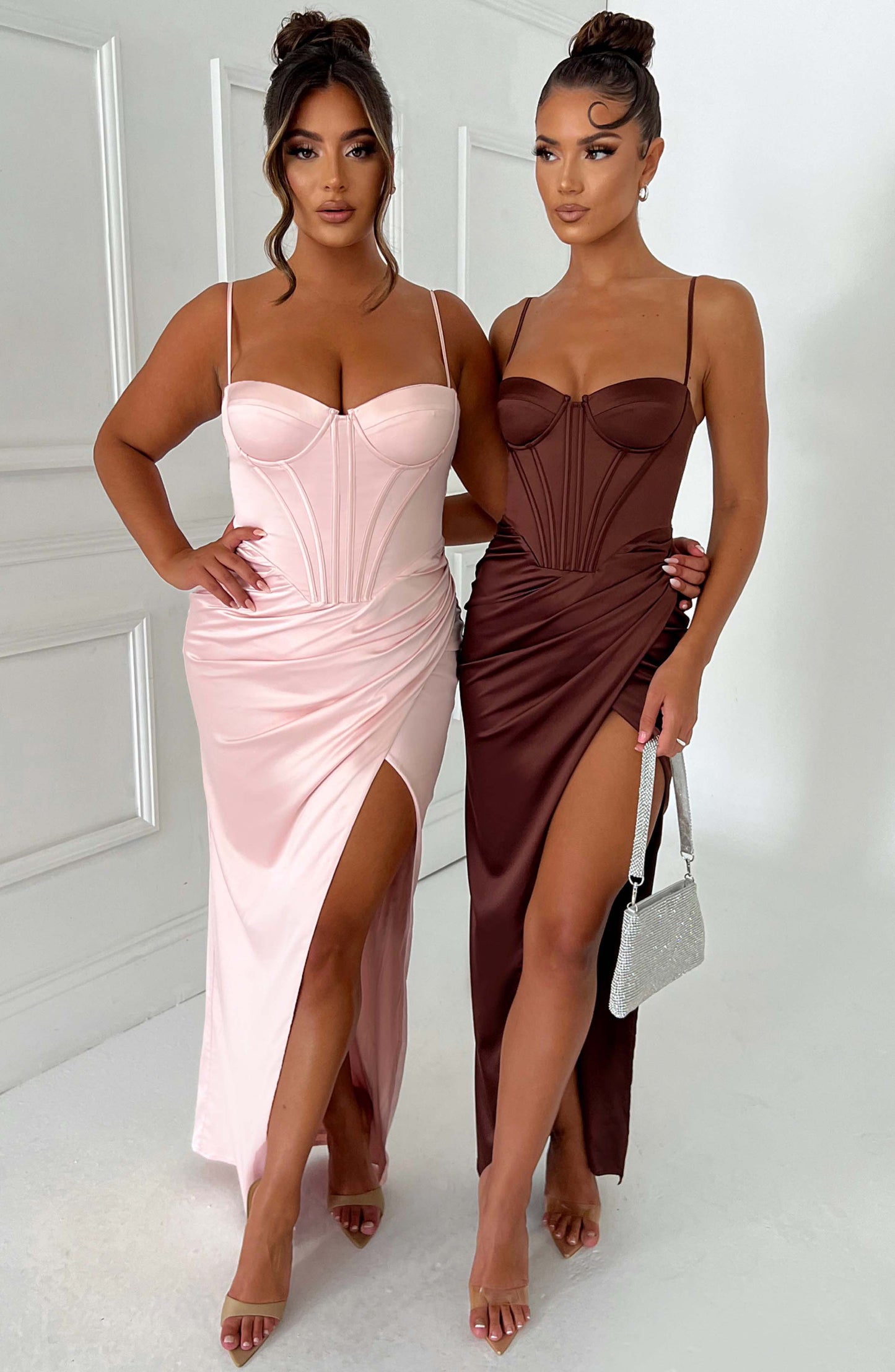 Robe longue Despina - Blush