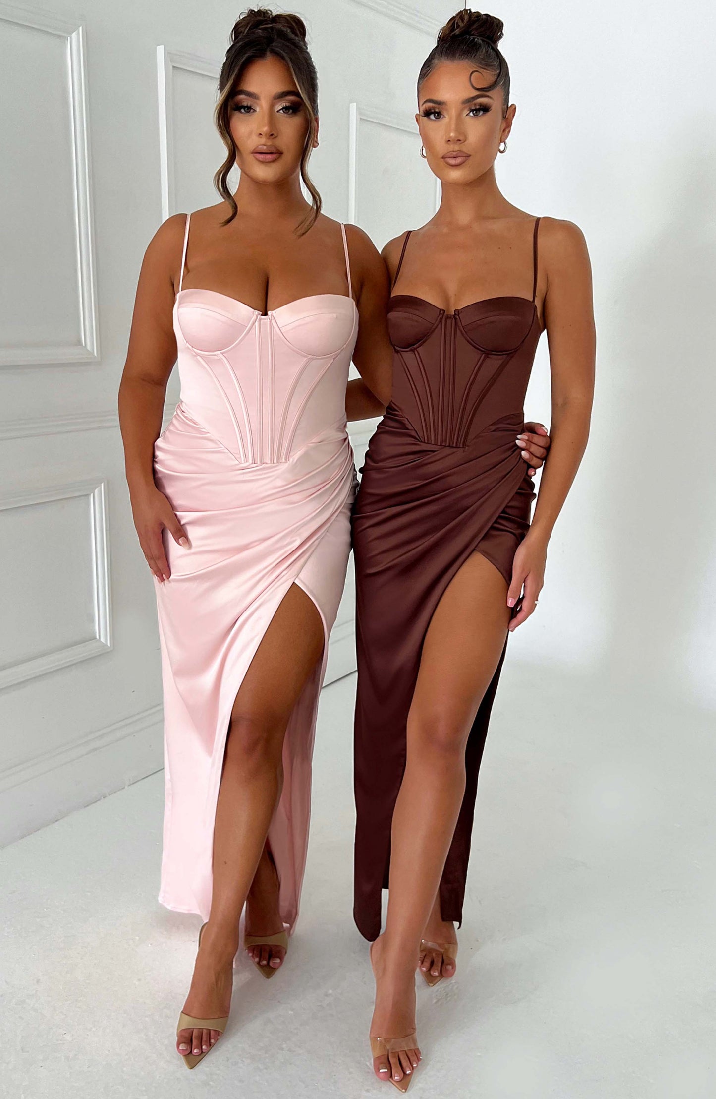 Robe longue Despina - Blush
