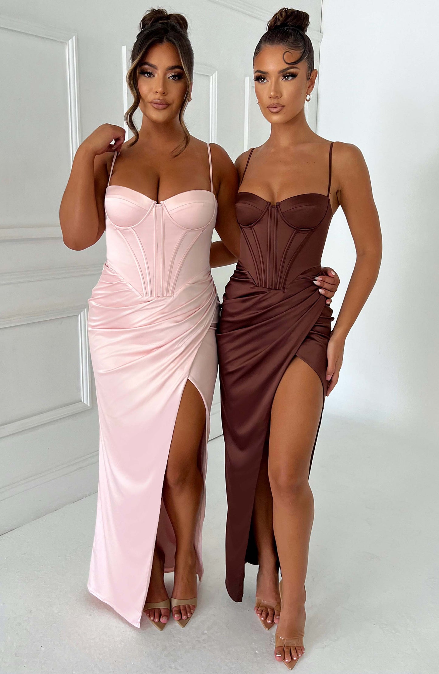 Robe longue Despina - Blush