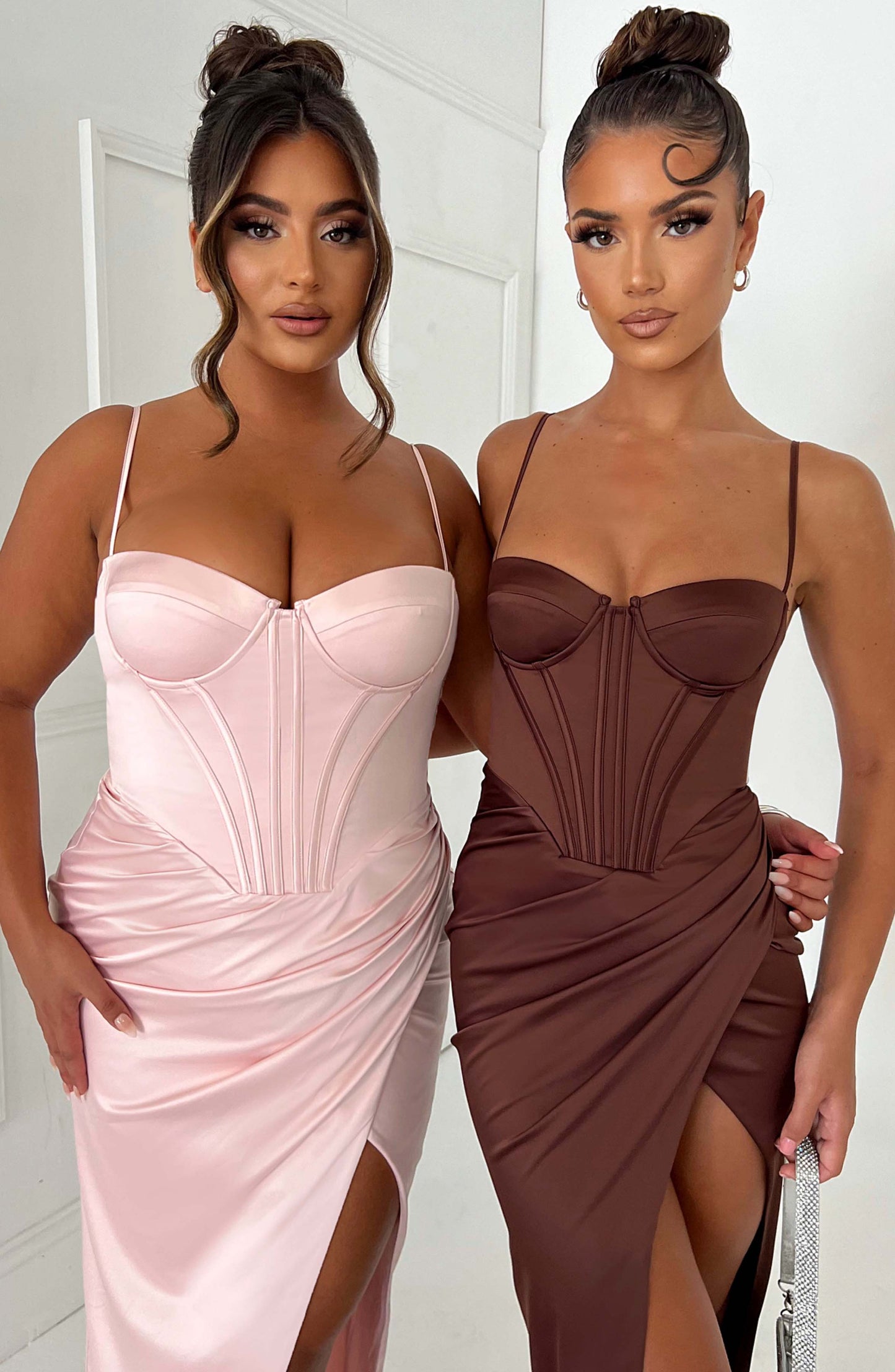 Robe longue Despina - Blush