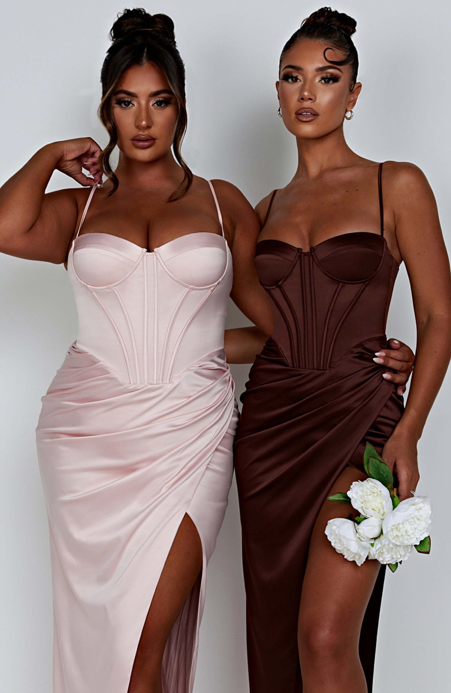 Robe longue Despina - Blush