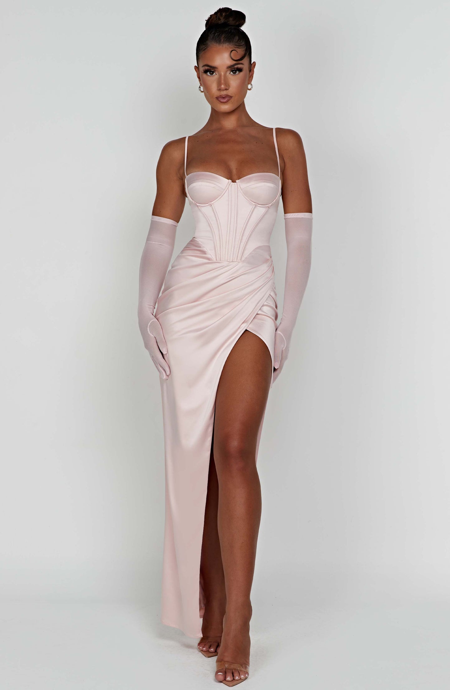 Robe longue Despina - Blush