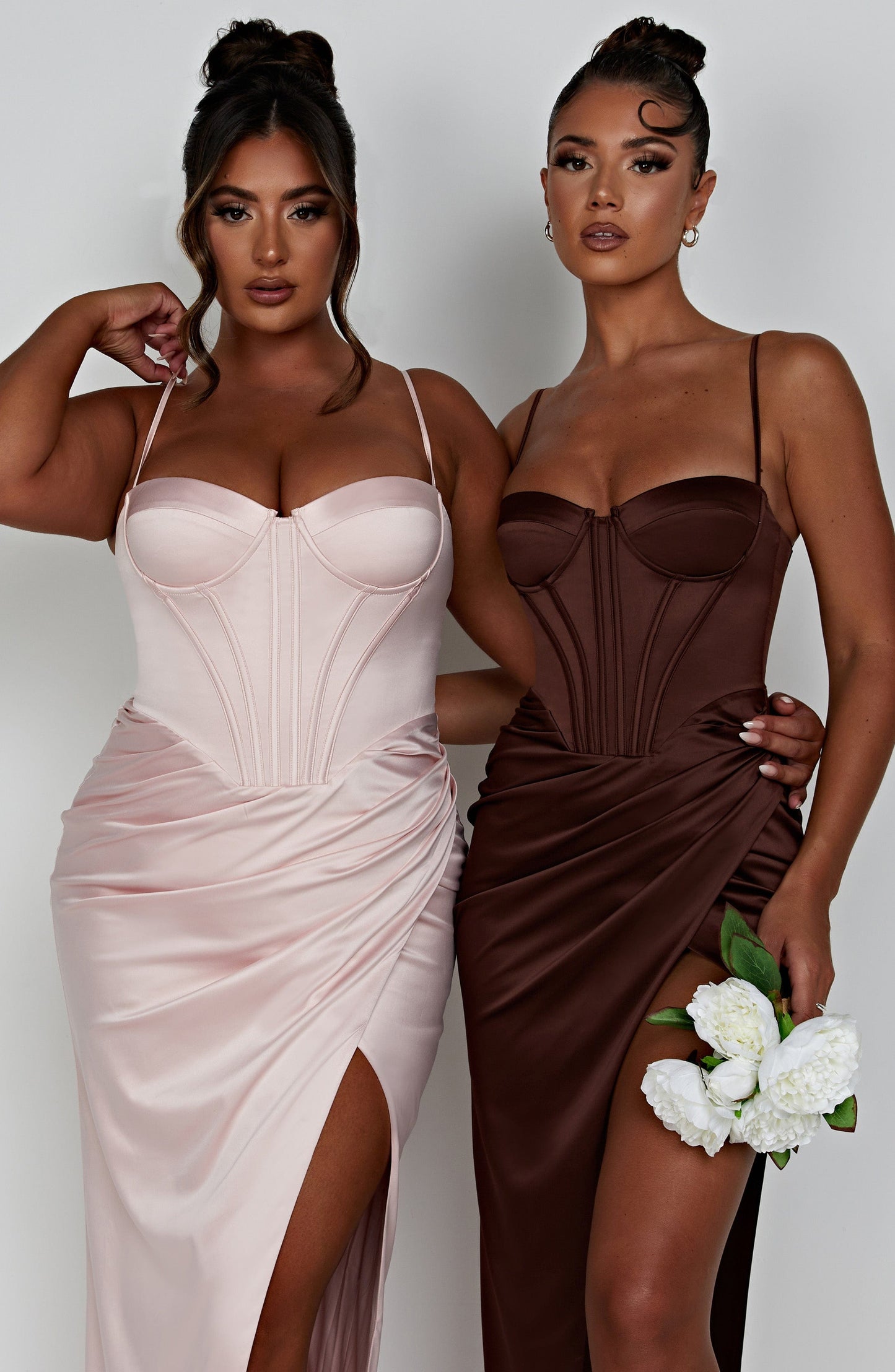Robe longue Despina - Blush