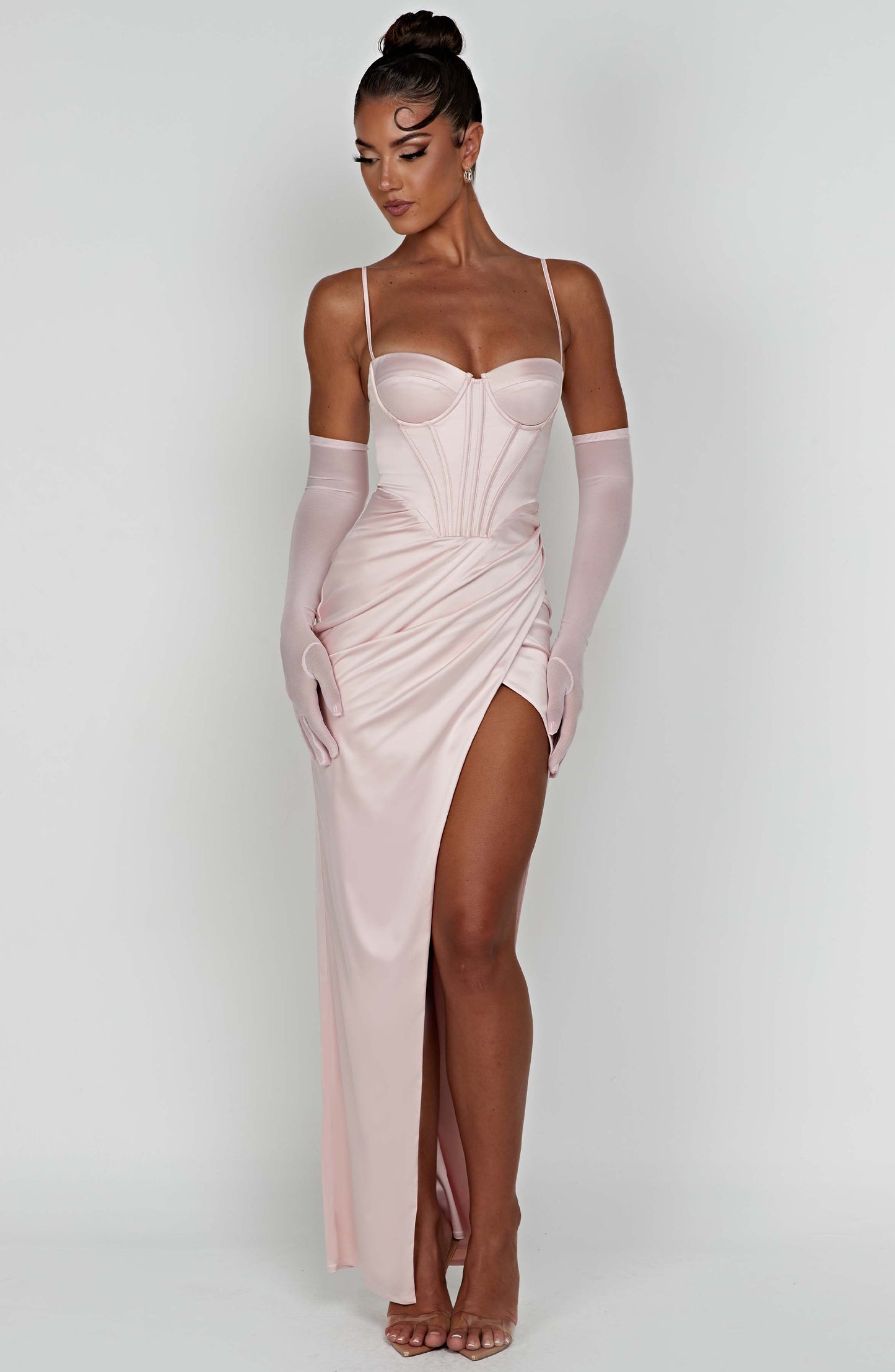 Robe longue Despina - Blush