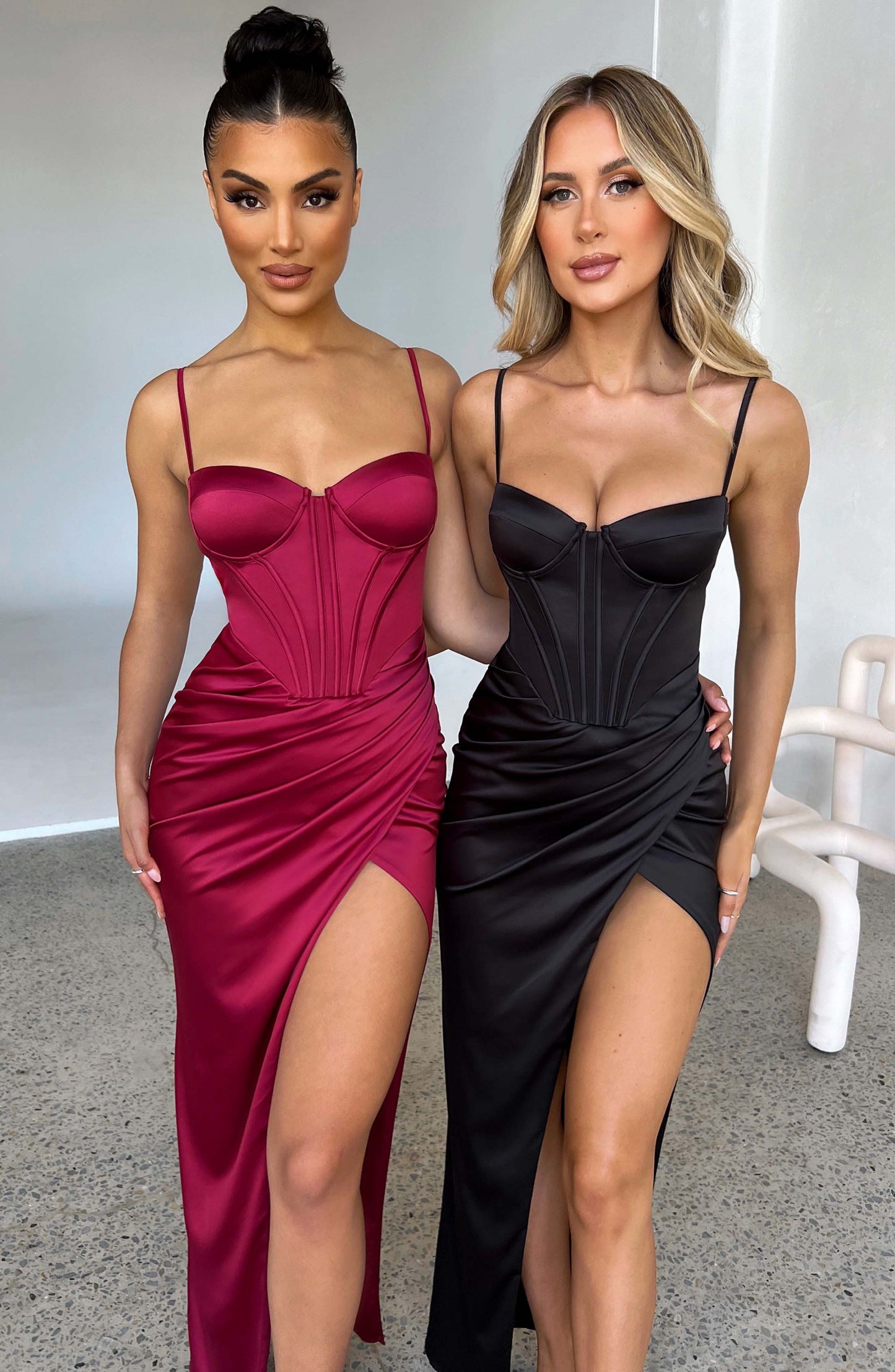 Robe longue Despina - Vin