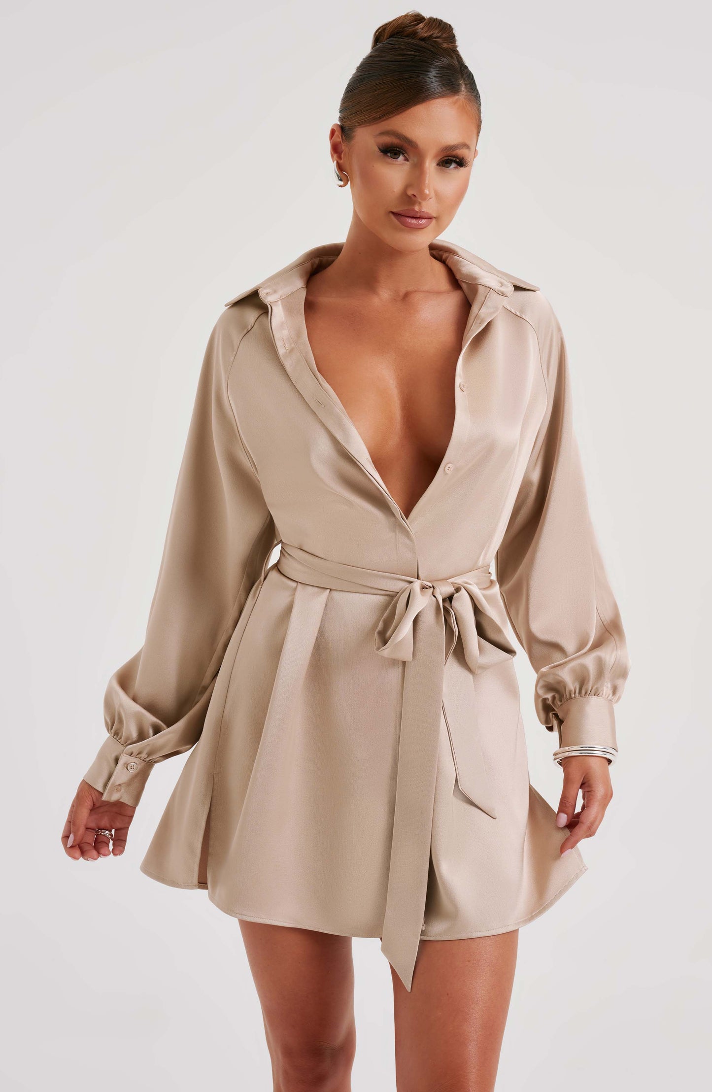 Robe courte Kara - Champagne