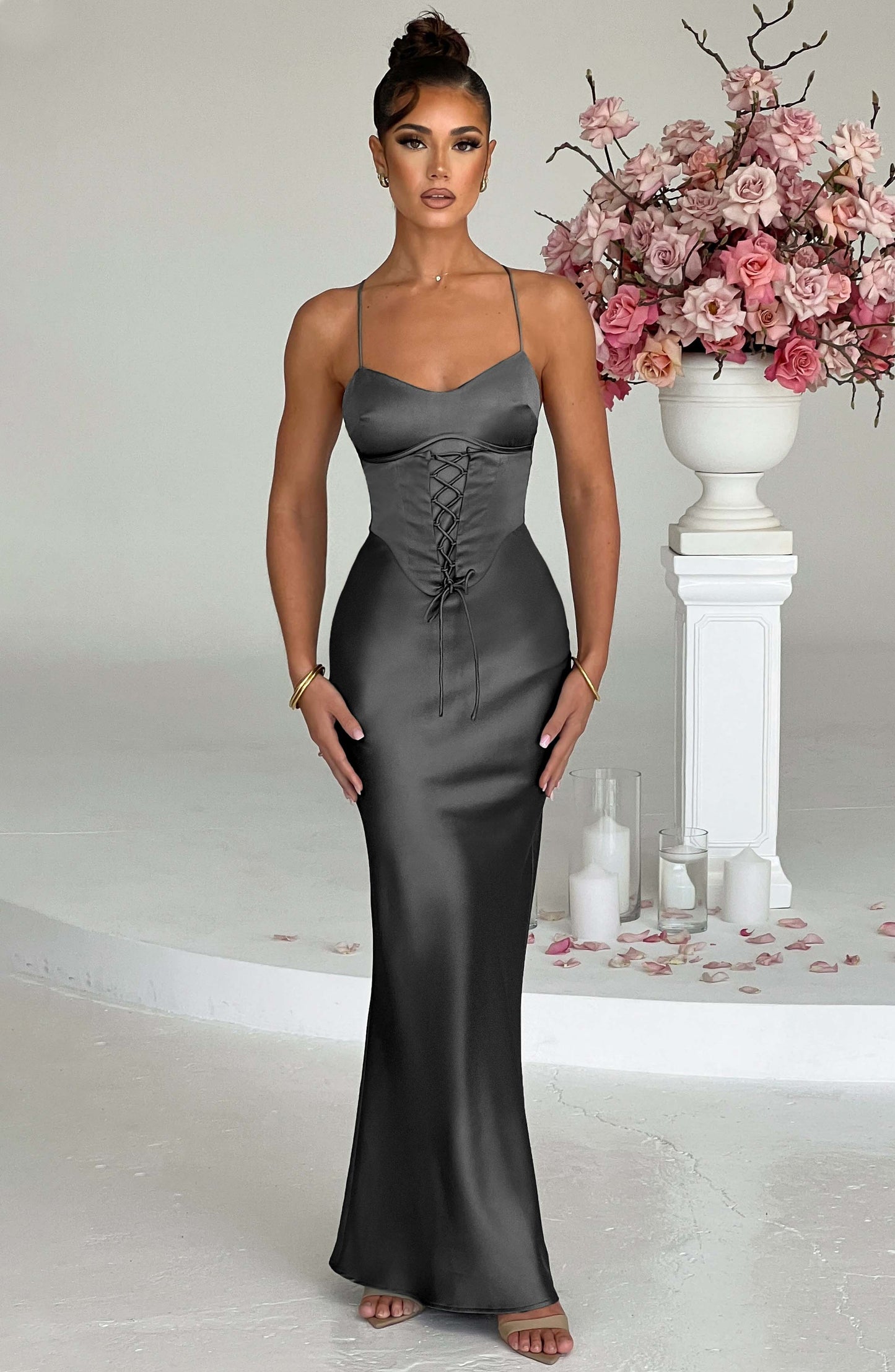 Robe longue Lillia - Anthracite