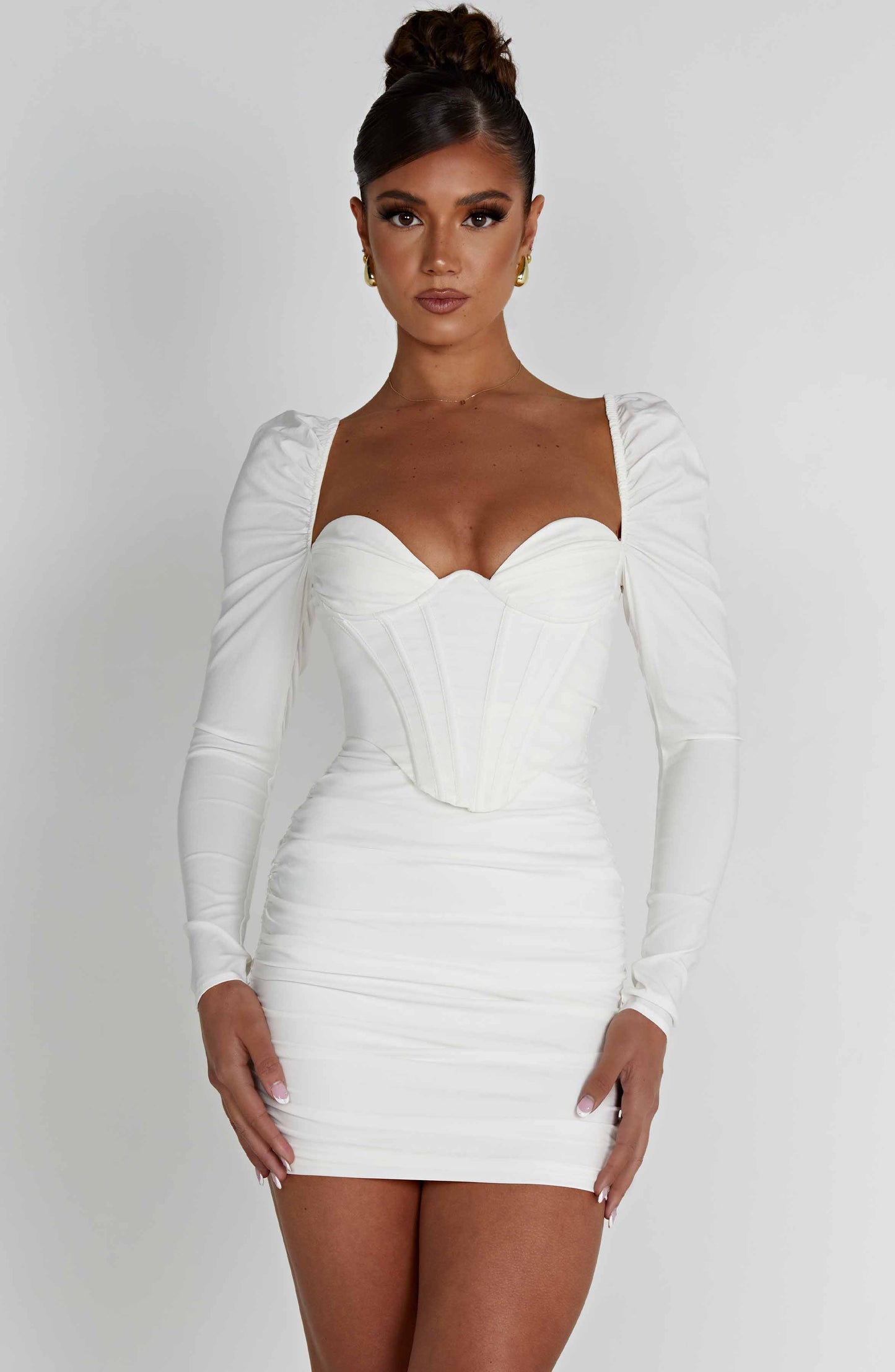 Robe courte Louise - Blanche