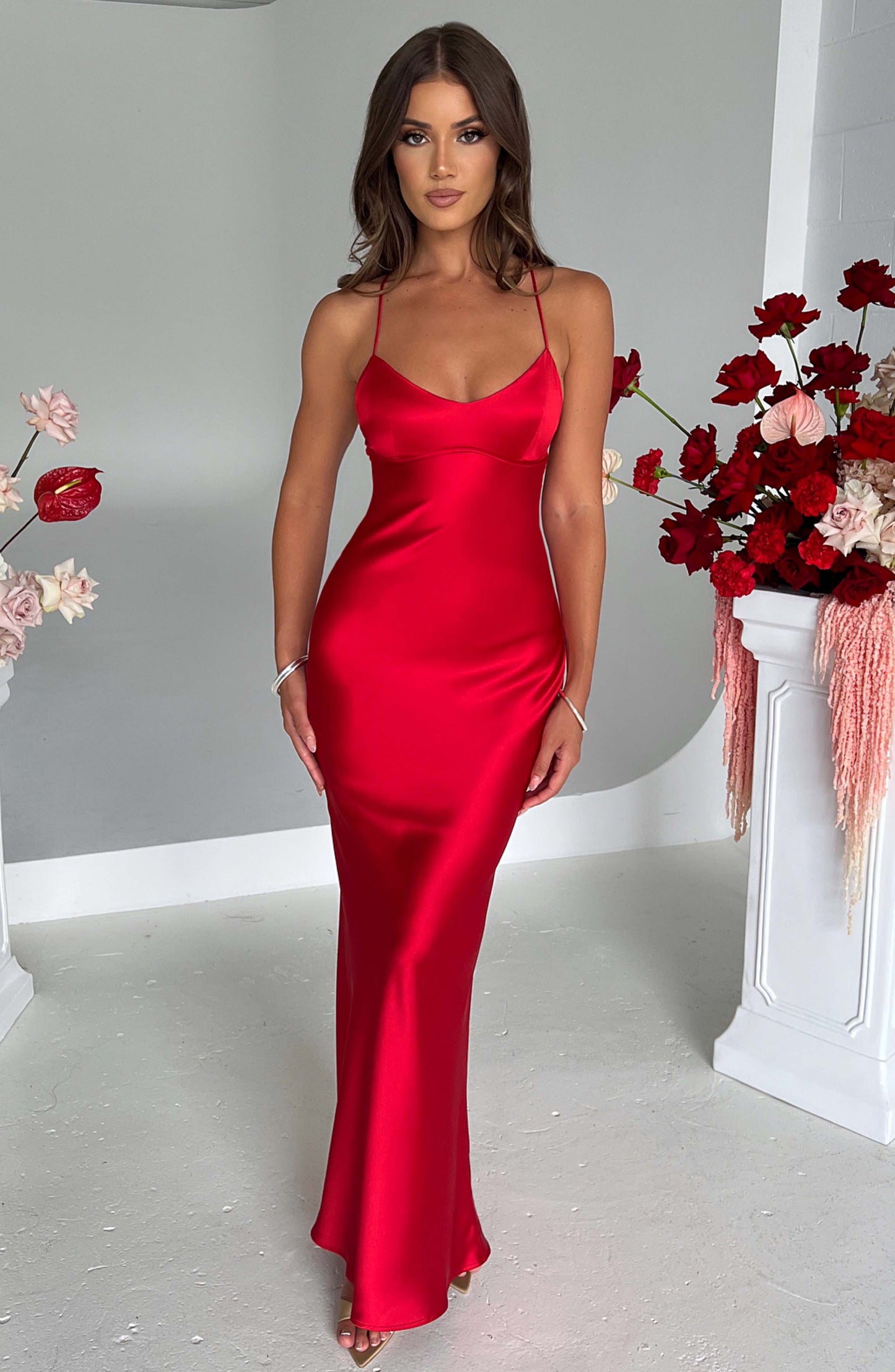 Robe longue Malika - Rouge