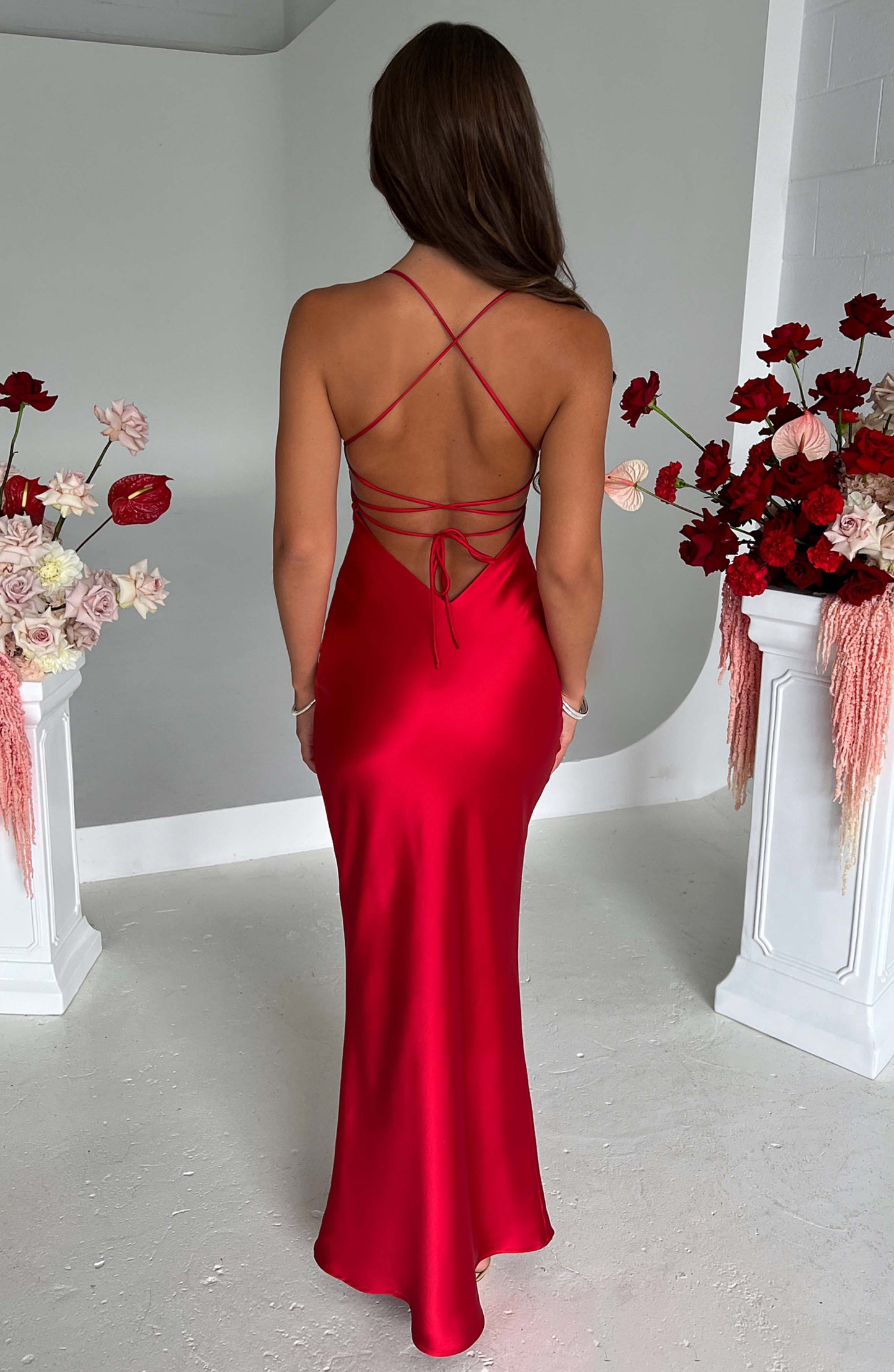 Robe longue Malika - Rouge