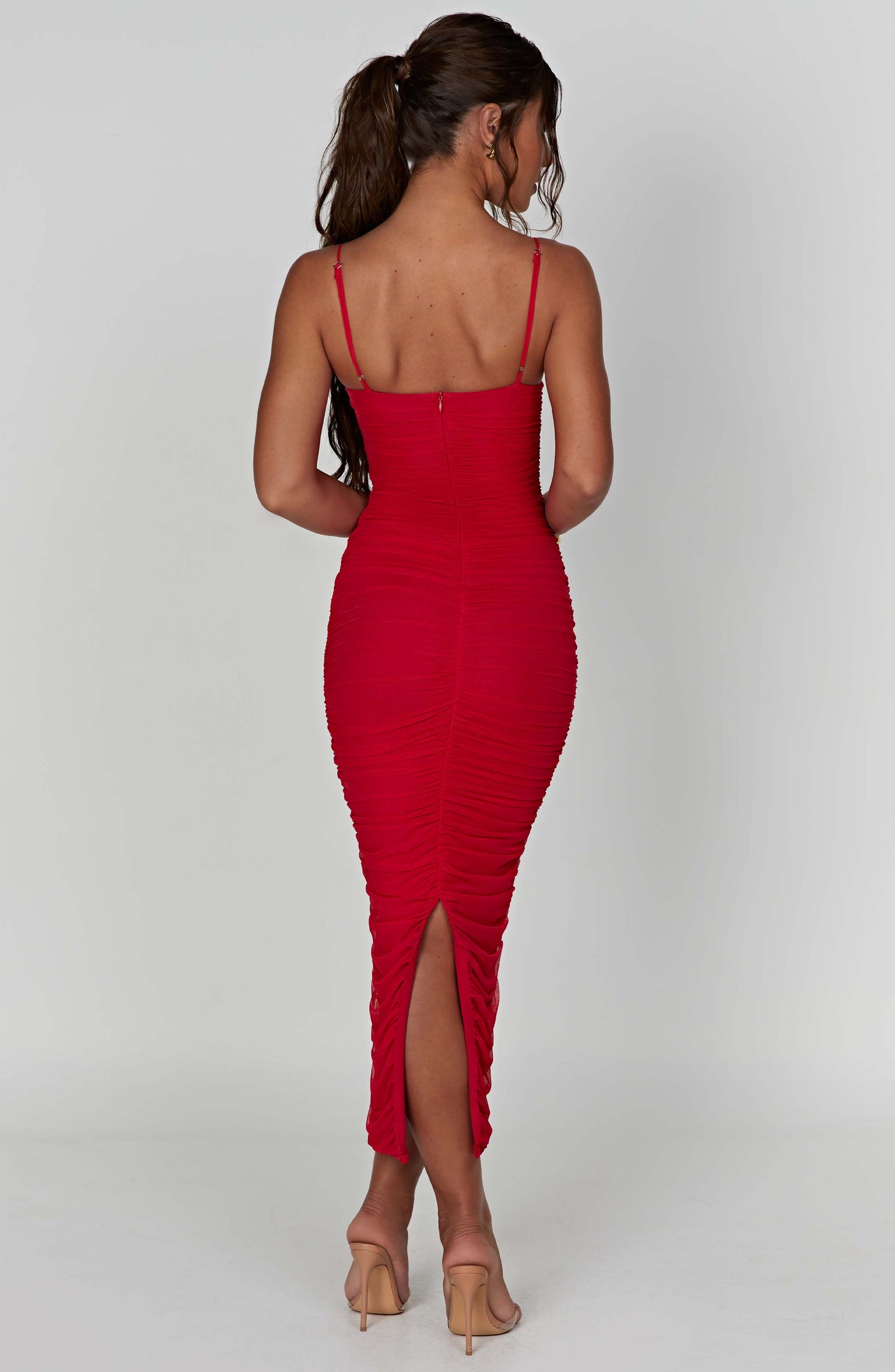 Robe longue Rochelle - Rouge