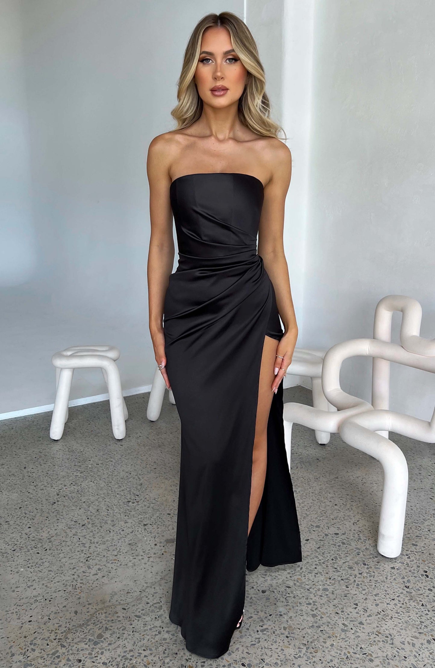 Robe longue Safiya - Noir