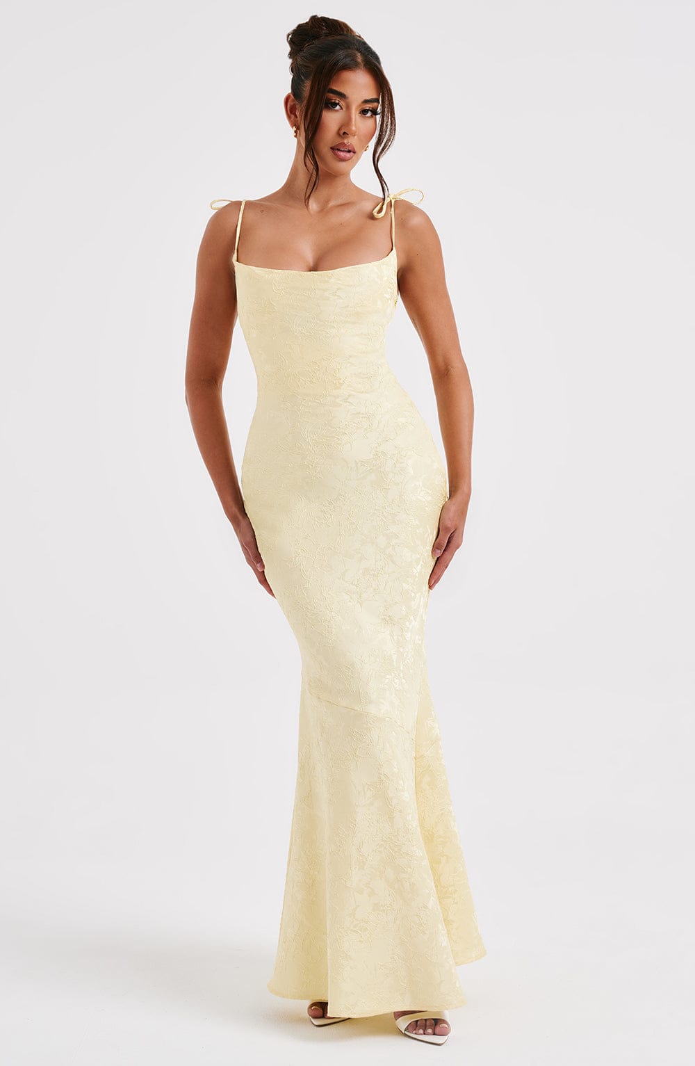 Whitney Maxi Elbise - Lemon