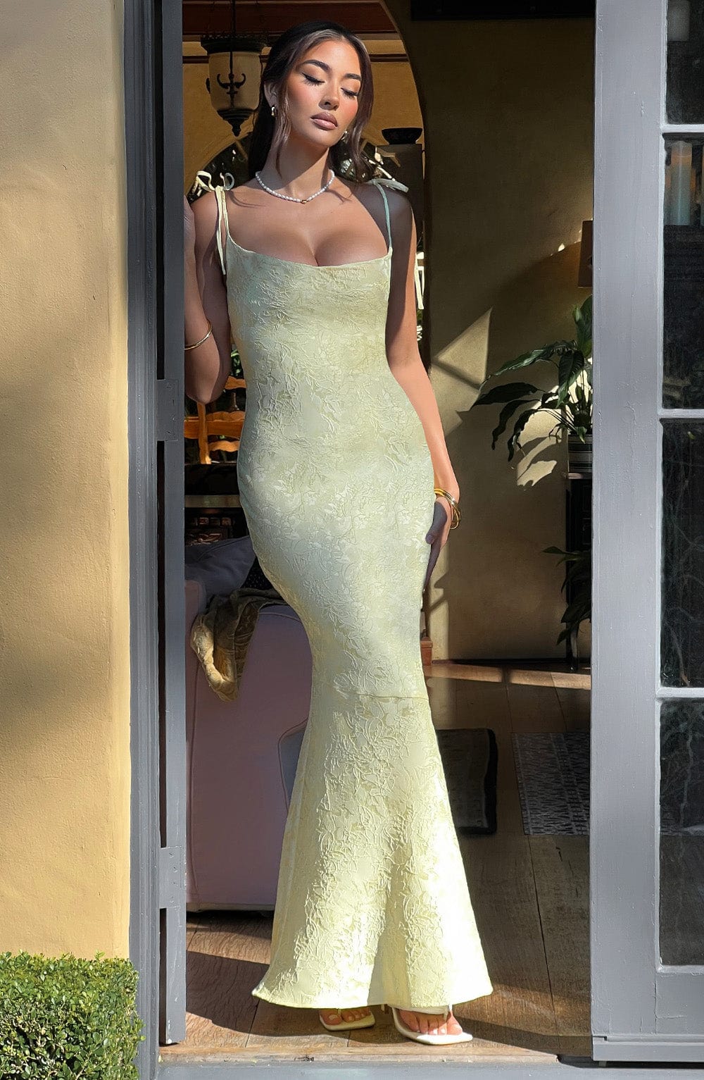 Whitney Maxi Elbise - Lemon