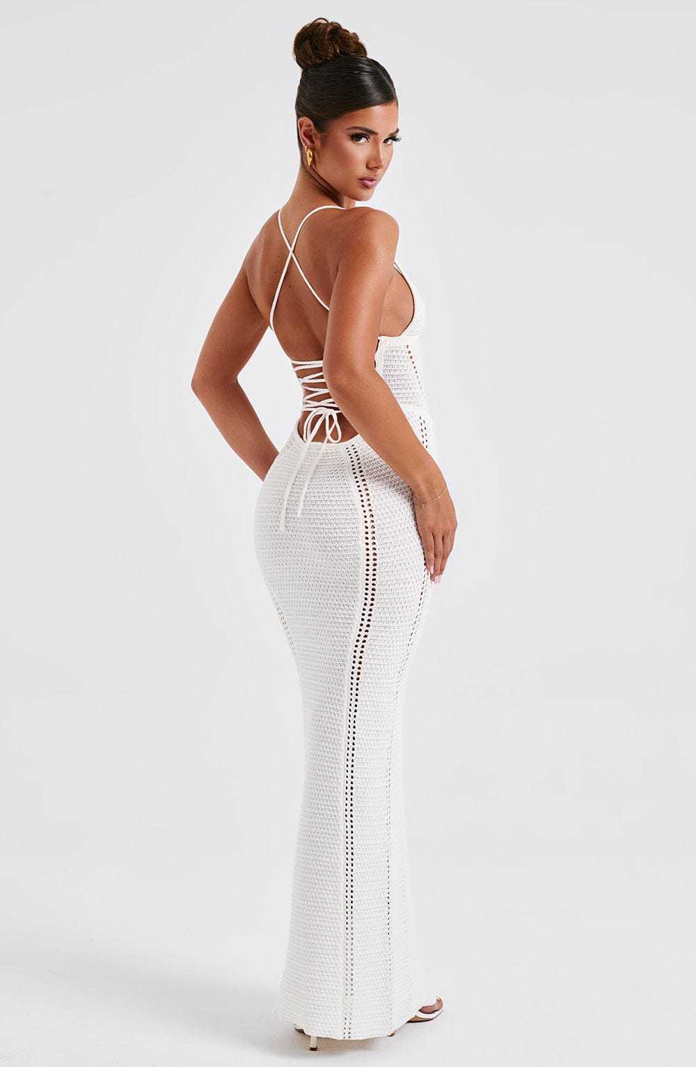 Xanthe Maxi Elbise - White