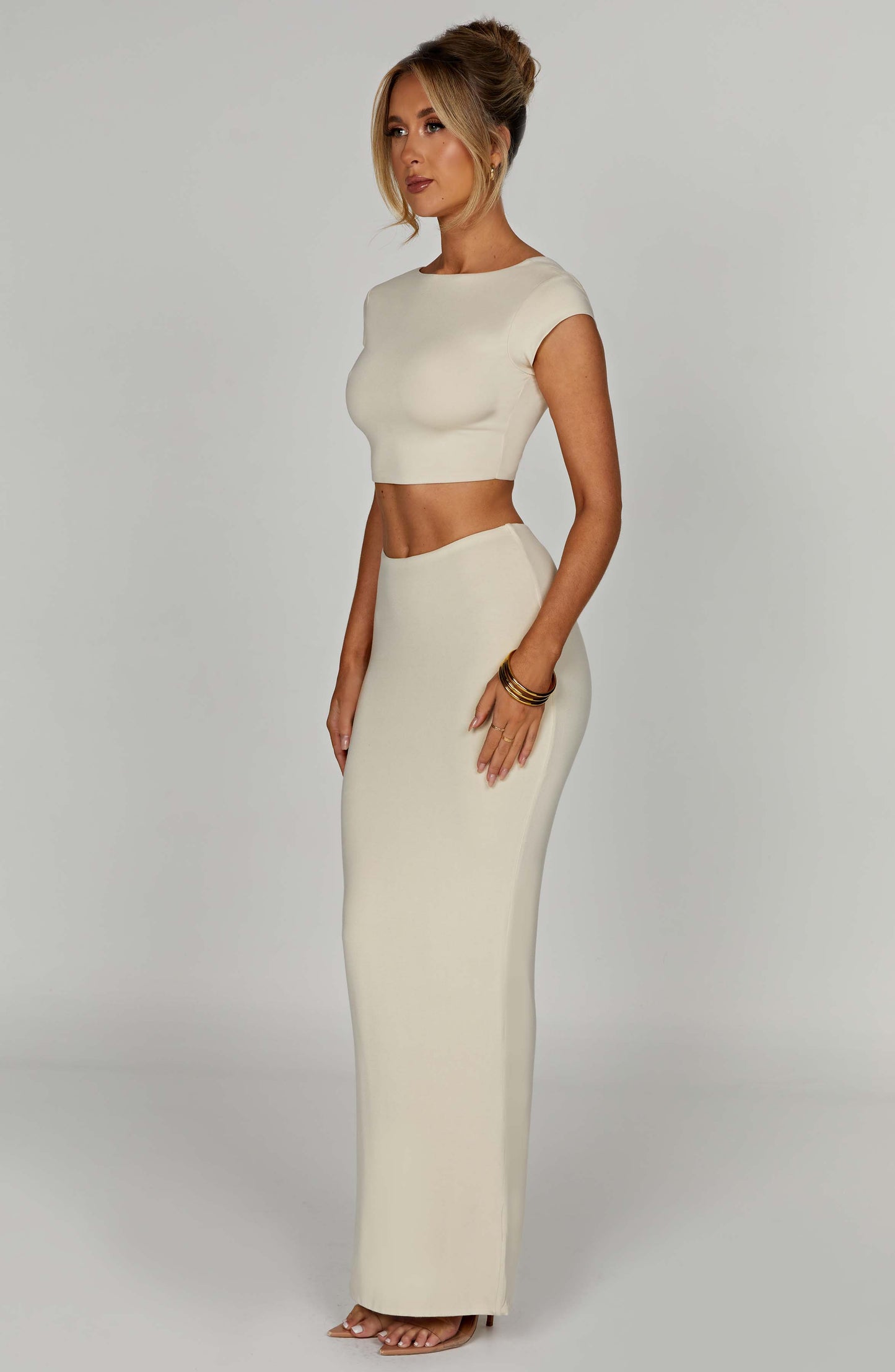 Yazmin Maxi Etek - Cream