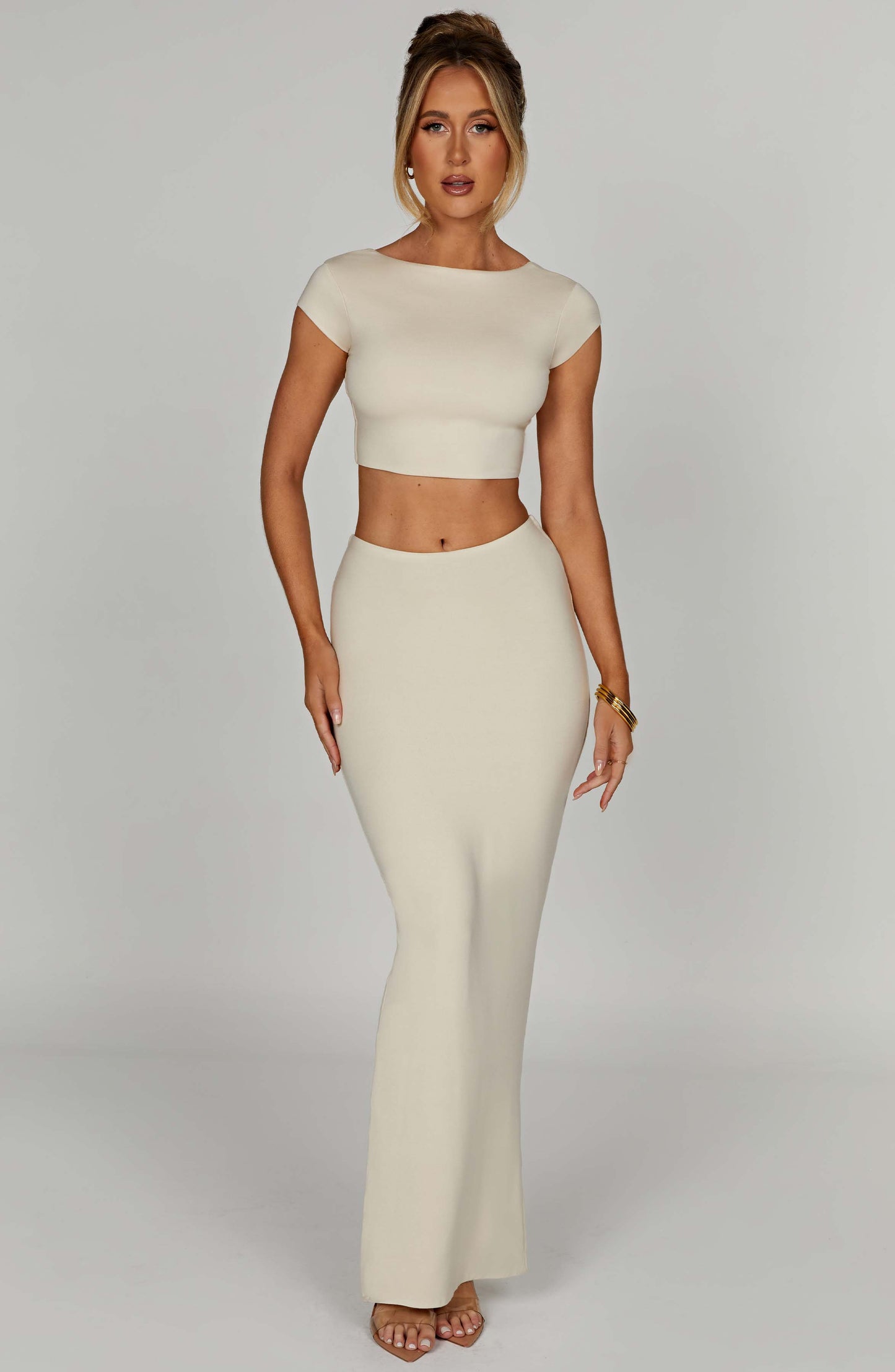 Yazmin Maxi Etek - Cream