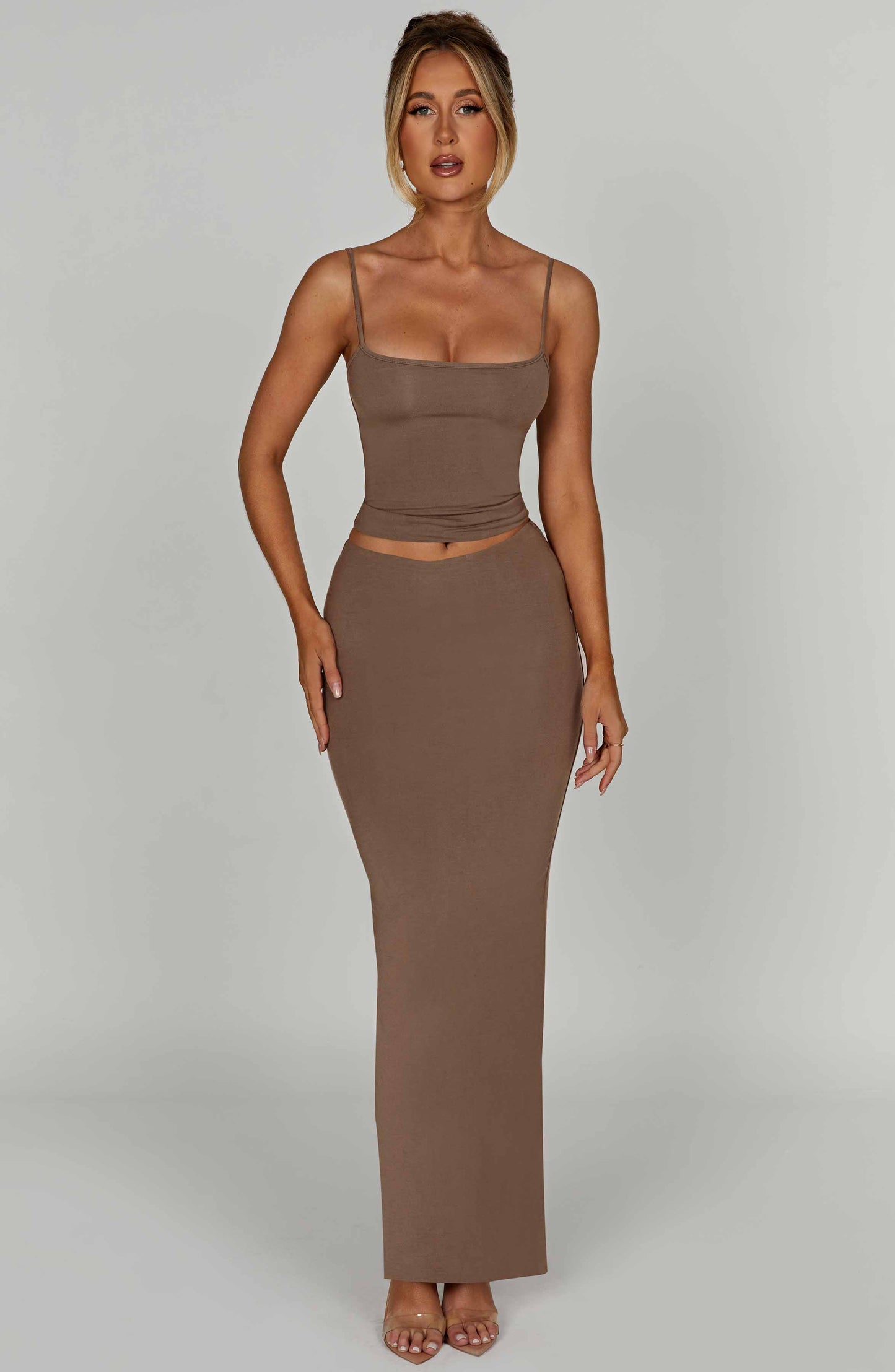 Yazmin Maxi Etek - Mocha