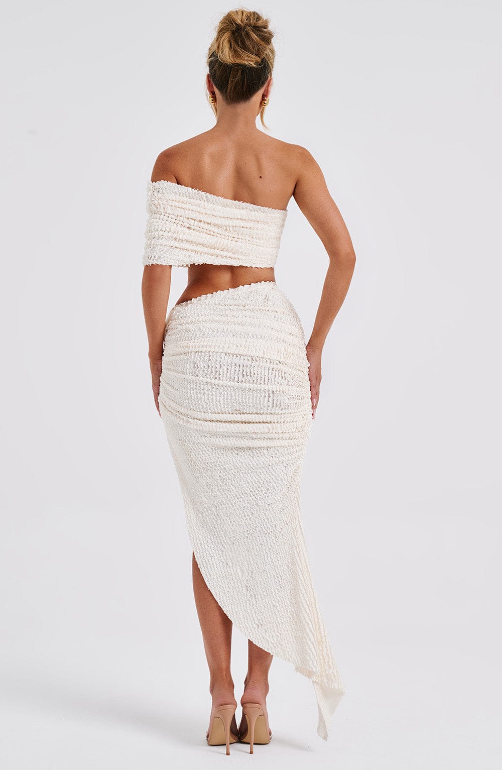 Zina Midi Etek - Ivory