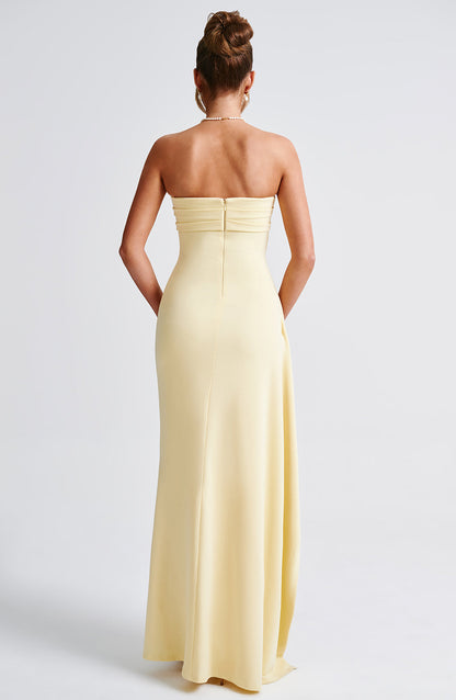 Robe longue Zafira - Citron