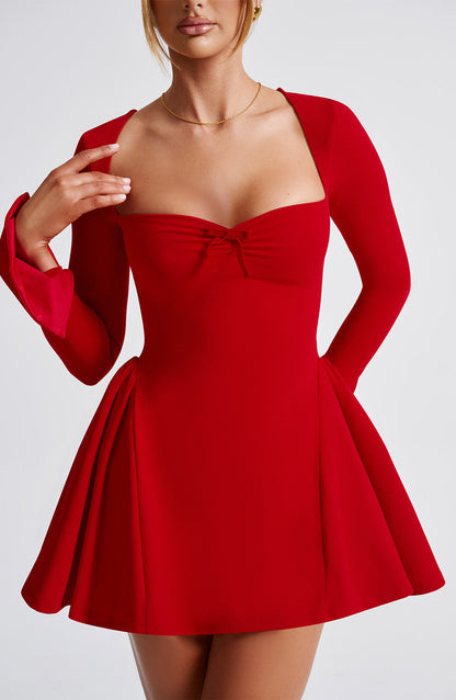 Robe courte Megan - Rouge