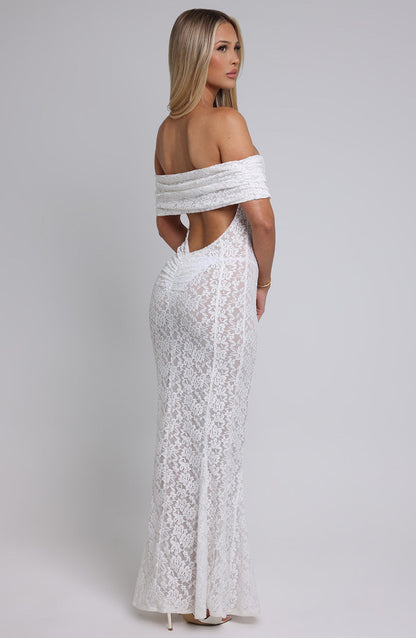 Stephanie Maxi Elbise - Ivory