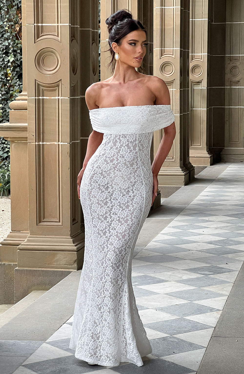 Stephanie Maxi Elbise - Ivory